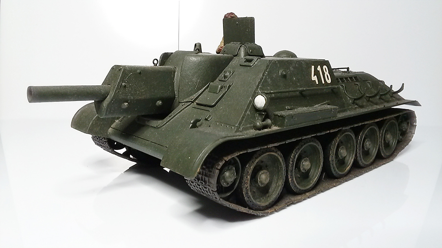 タミヤ：1/35MMシリーズNo.93「ソビエト・SU-122襲撃砲戦車」