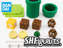バンダイ：［03］S.H.Figuarts「スーパーマリオ プレイセット (SUPER MARIO)」